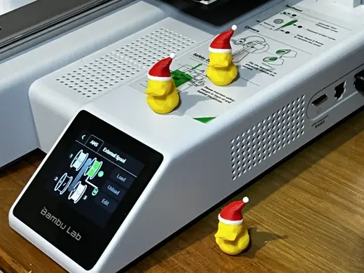 Crochet/Knitted Little Santa Duck - Christmas Cute