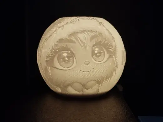 Girlie Grinch Christmas tealight globe