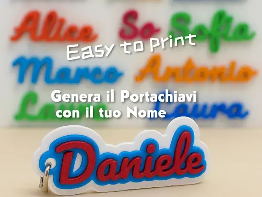 Genera il tuo nome ,crea portachiavi