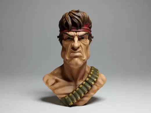 Rambo - Caricature Bust