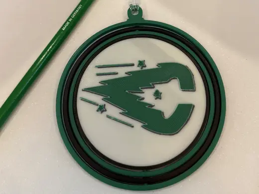 Saskatoon Comets Hockey Christmas Ornament