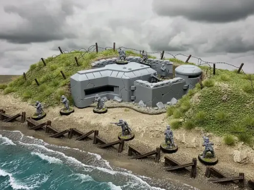 WW2 Bunker - Tabletop Wargame Terrain
