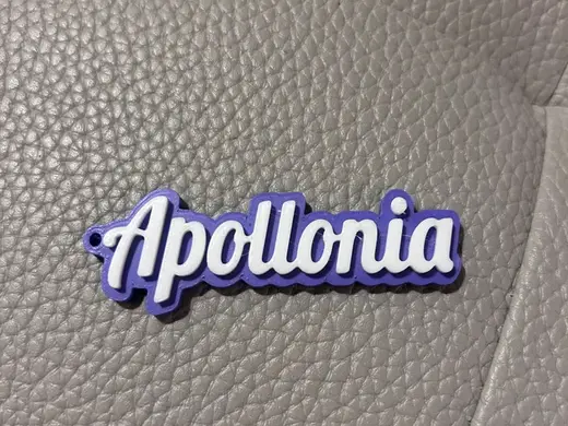 Apollonia name keychain