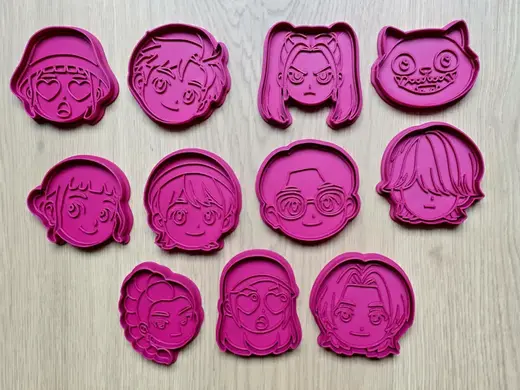 Kpop Demon Hunter Cookie Cutter Playdoh Pack Craft