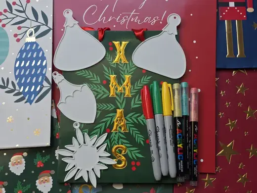 Christmas Tree Ornament Coloring Bauble Set 30