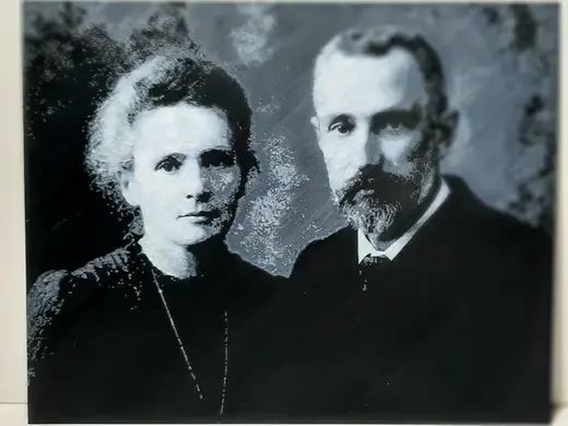 Marie and Pierre Curie Portrait Hueforge - V1