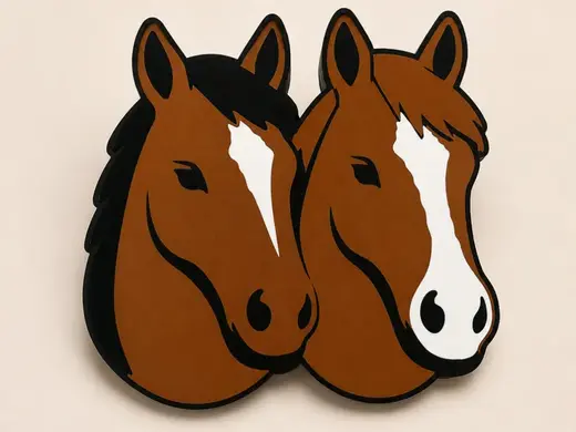 Minimalist Double Horse Lightbox