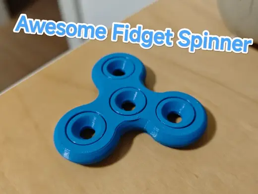 Awesome Print in place Fidget Spinner