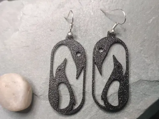 Penguin Embrace – Arctic Parent Earring