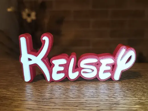Disney Name Sign Kelsey Kid Room Wall Decor Tag