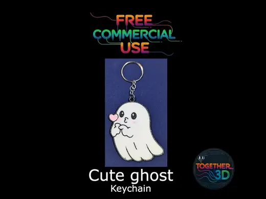 Cute Ghost keychain - Free commercial use