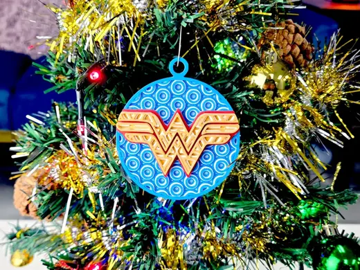 DC Wonder Woman Mosaic Holiday Ornament