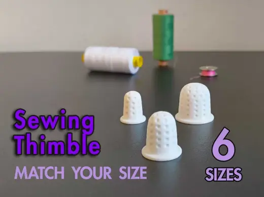 Sewing Thimble - 6 Sizes for a perfect fit