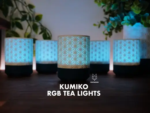 Kumiko RGB Tea Lights By Foxwood