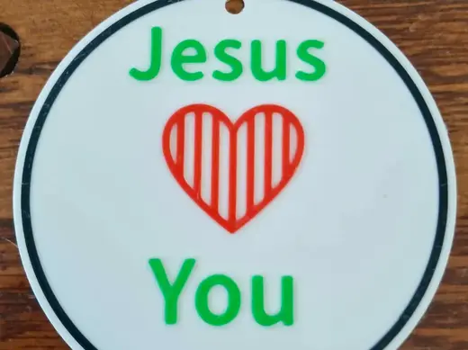 Jesus Loves You plaque