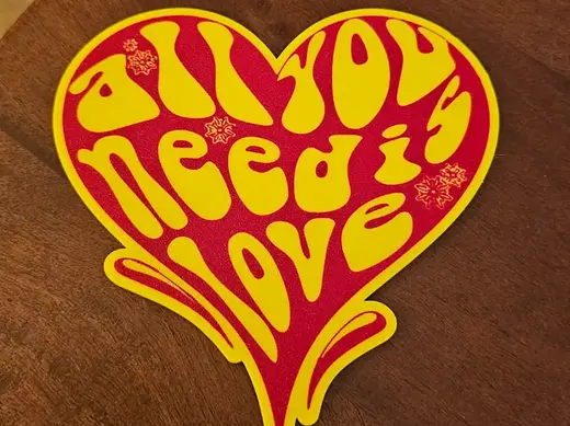 All You Need is Love Plaque