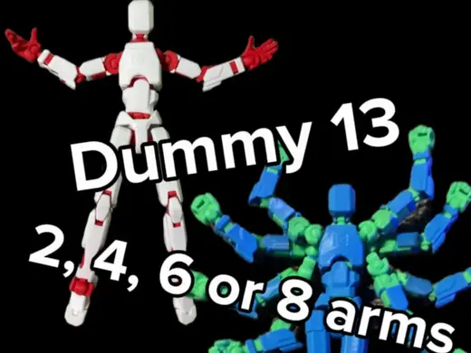 Dummy 13 with either 2, 4, 6, or 8 Arms