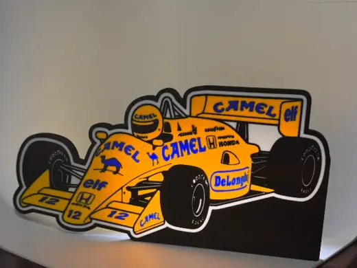 Ayrton Senna Lightbox Formula 1 Lotus Camel