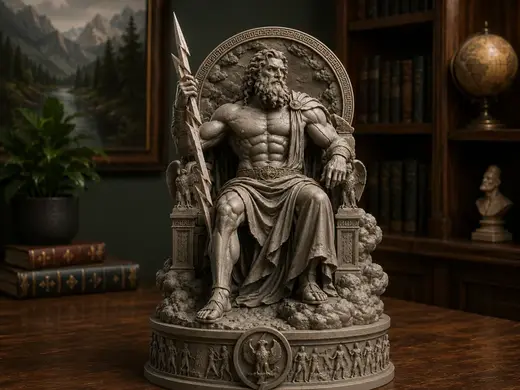 Zeus, King of Olympus-Mythological Statue