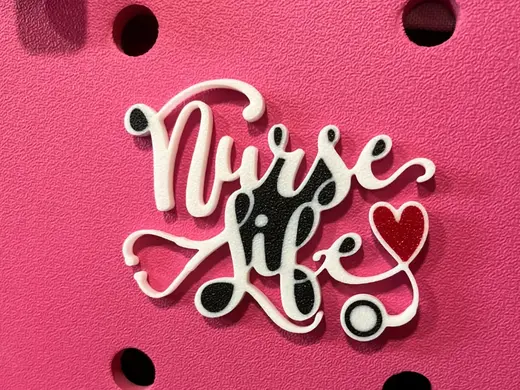 Nurse Life Bogg Bag Charm