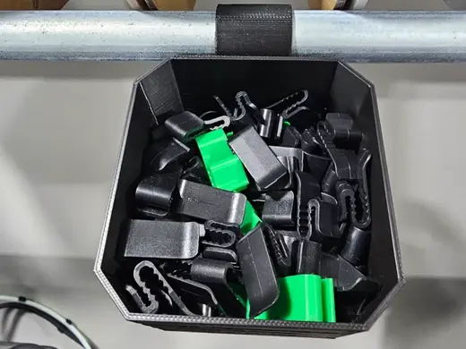 1/2" EMT Conduit Container for Filament Spool Clip