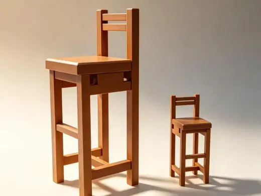木质高脚椅