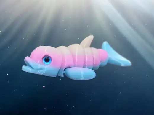 Cute Dolphin - glass eye compatible