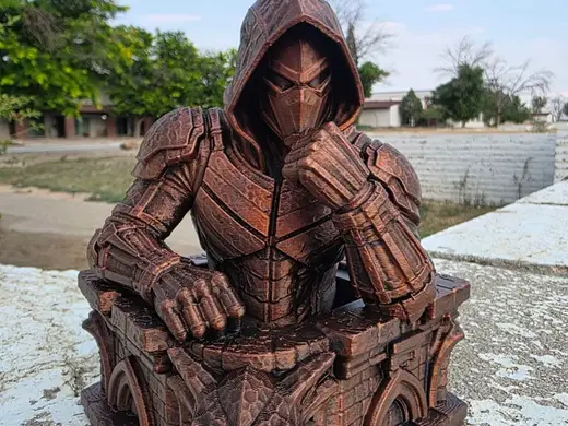 Spiderman fan art statue
