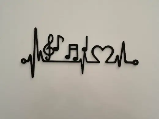 Decor Mural Coeur Note Ligne De Vie