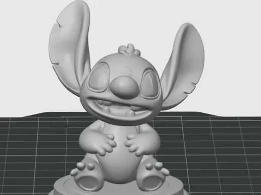 Cute Stitch Character On Base