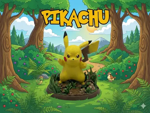 Battle Ready Pikachu – Detailed Figurine