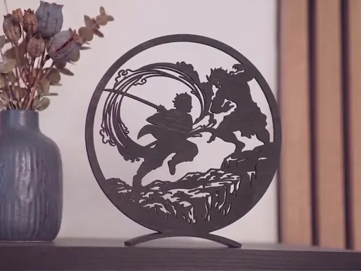 Demon Slayer Tanjiro's Water Breathing Silhouette
