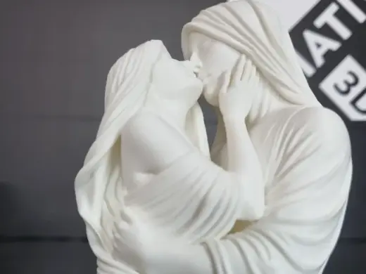 Escultura Romântica – Beijo Eterno