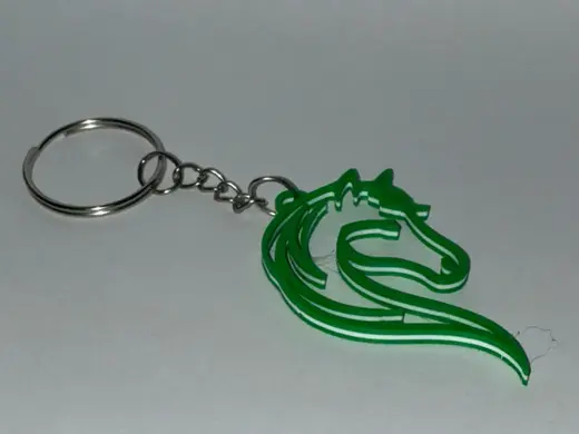 Llavero Cabeza de Caballo Minimalista