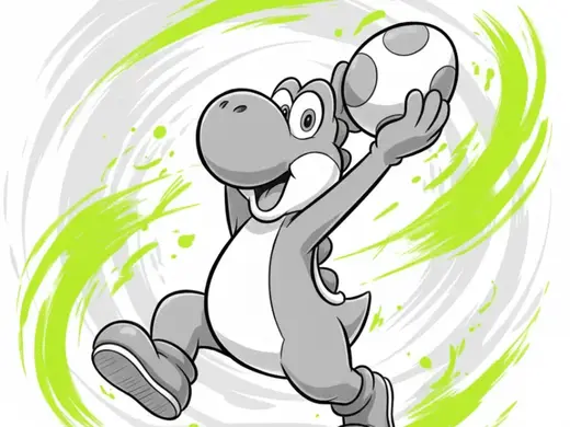 Yoshi Hueforge – 150mm x 150mm (Egg Throw Edition)