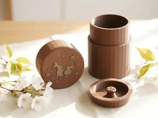 Japanese-Style Double-Lid Storage Jar