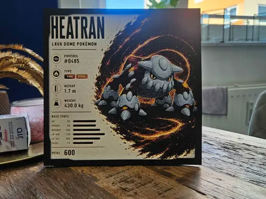 Pokemon - Heatran Infographic Hueforge