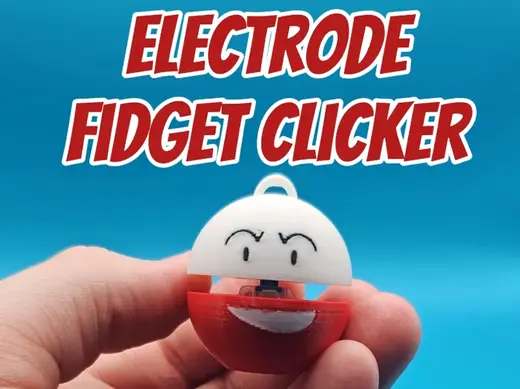Electrode Fidget Clicker & Keychain