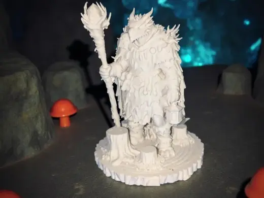 Dragonborn male druid miniatur
