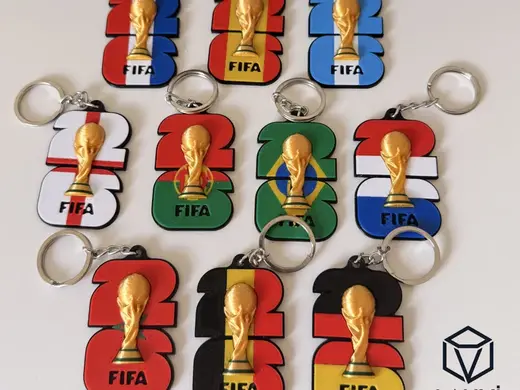 Llaveros Banderas Logo World Cup 2026