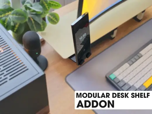 Smartphone Holder • For Modular Desk Shelf