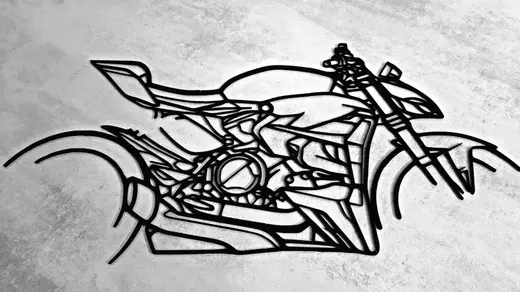 Ducati Streetfighter Silhouette Wandbild
