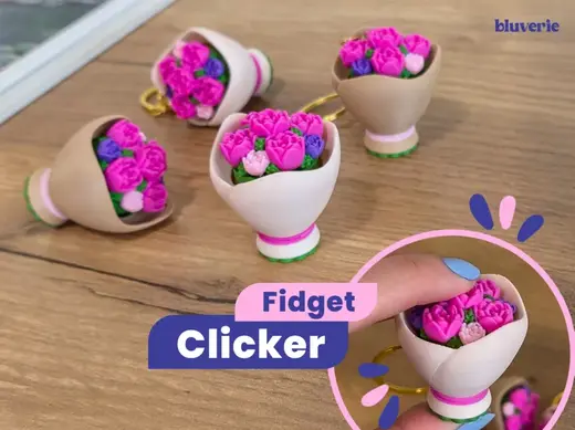 Spring Flower Bouquet Fidget Clicker