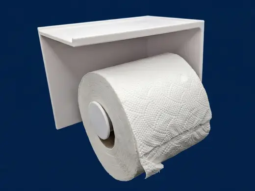 Modern Toilet Paper Holder with Phone Shelf