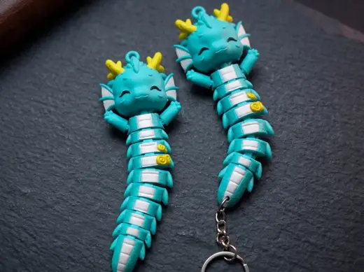 Cute Sea Dragon Keychain