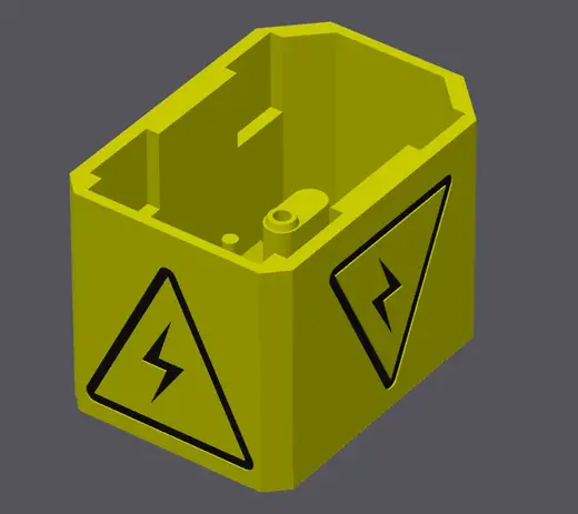 Power inlet IEC-GS-1-100 rear cover