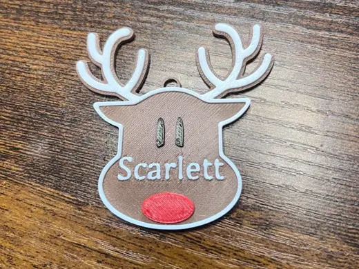 Rudolph Gift Tag