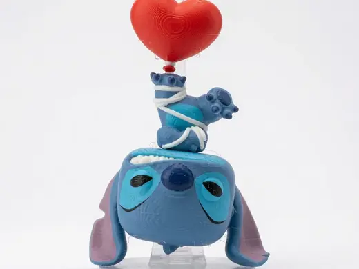 Stitch with Ballon Pop Heart