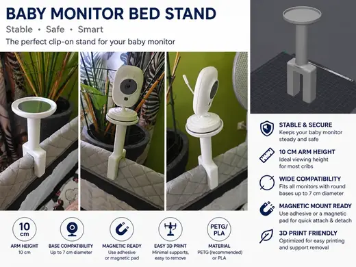 Universal Baby Monitor Crib Stand
