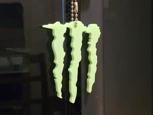 Monster Energy bag tag